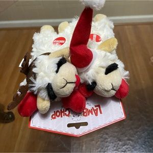 - Set Of 2 LambChop Dog Toy With Squeaker 7"